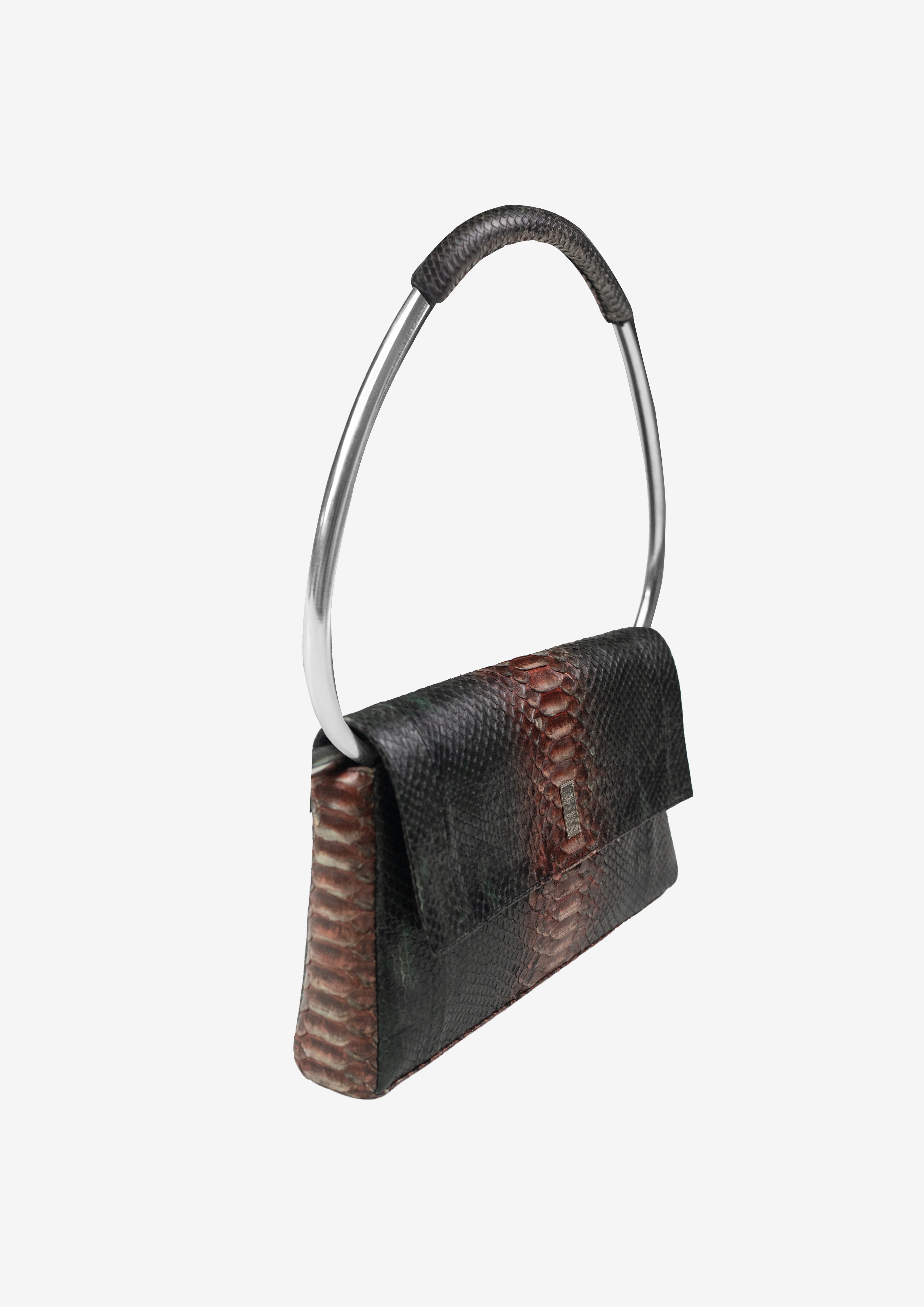 RESTRAINED SNAKESKIN BAG