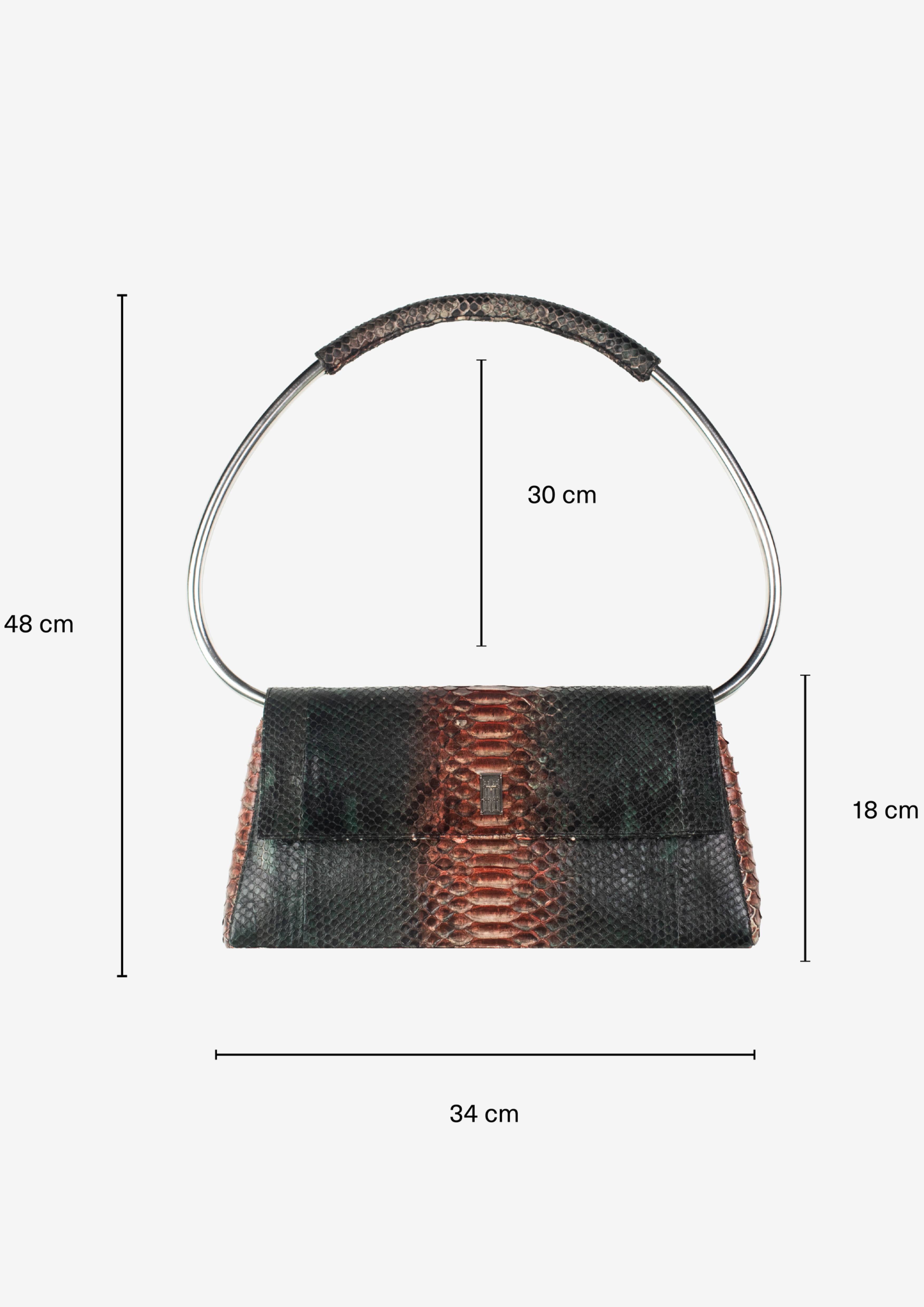 RESTRAINED SNAKESKIN BAG